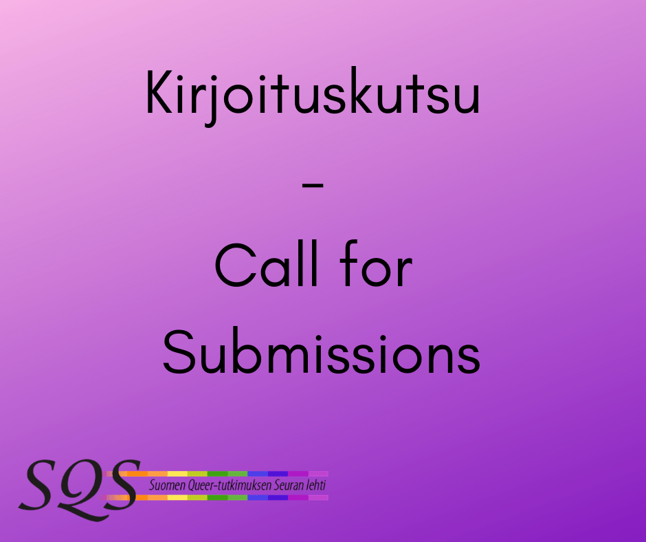 Kirjoituskutsu - Call for submissions